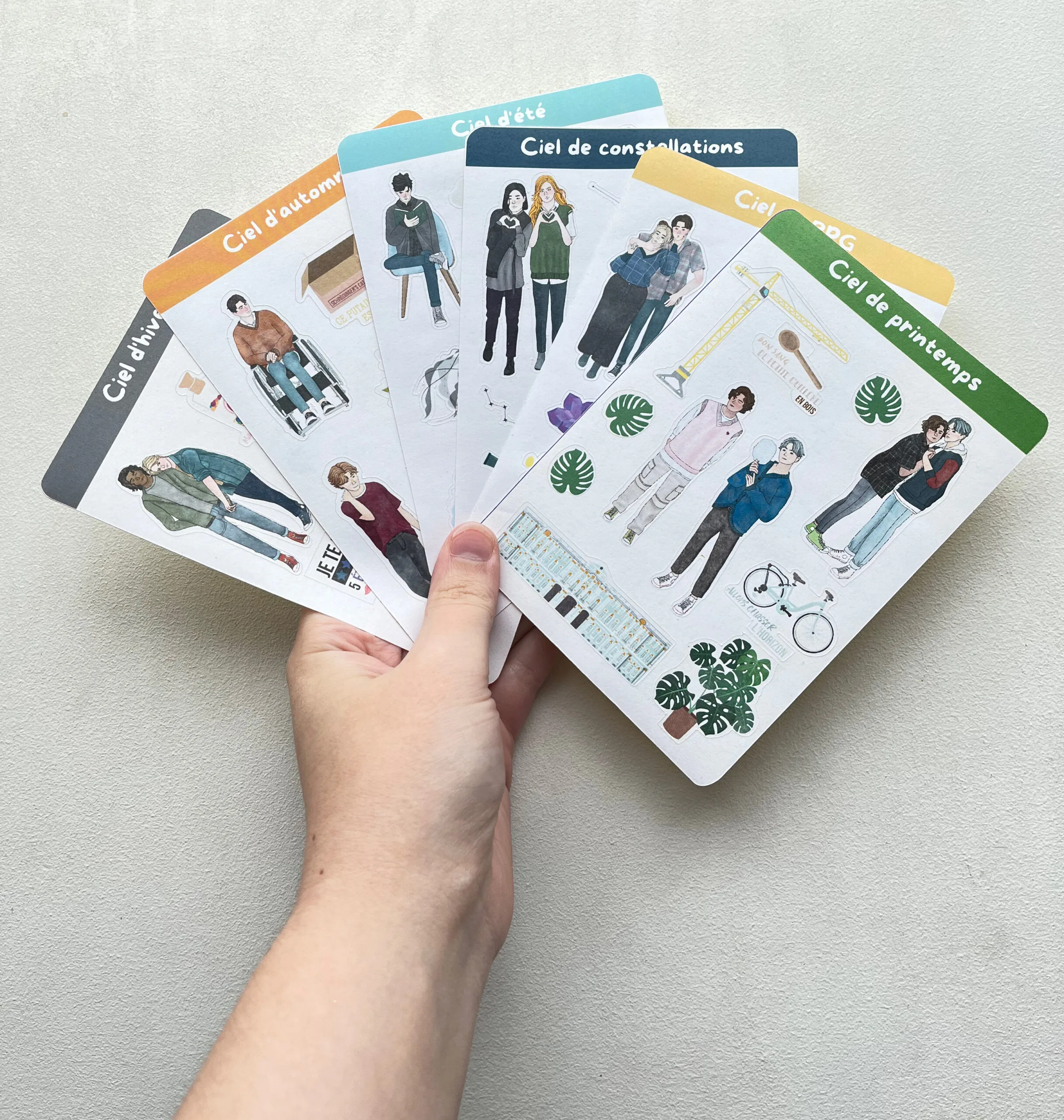 Planches de stickers